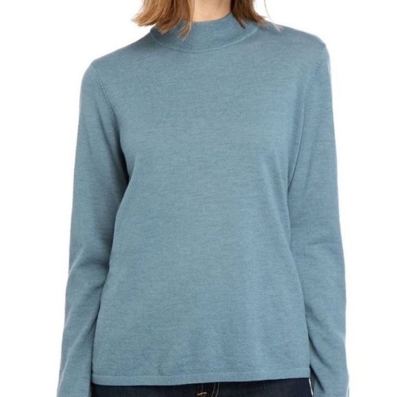 Tunic Sweater Eileen Fisher Mock Turtleneck Women's Eileen Fisher